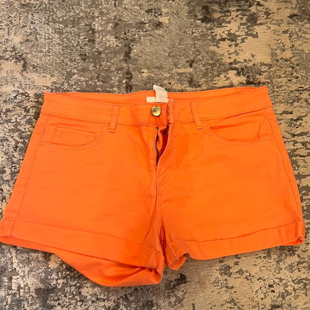 Orange H&M jean shorts size 6